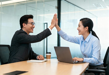 Business Meeting, Team Collaboration, Office Space, Photo, Professional Environment, Engaging Viewpoint, Success Concept