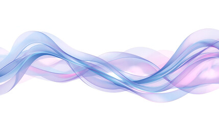 Naklejka premium Abstract transparent curved wave pattern isolated wallpaper element for futuristic modern design background