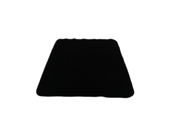 A smooth, dark, trapezoidal surface with subtle lighting and a transparent background