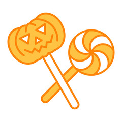 Lollipop Filled Outline Icon Vector Illustration