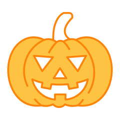 Jack O Lantern Filled Outline Icon Vector Illustration