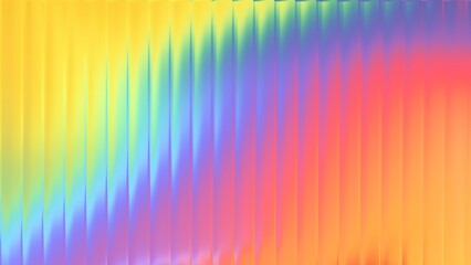 Bright Yellow to Red Vertical Stripes with Frosted Glass Effect and Rainbow Gradient abstract