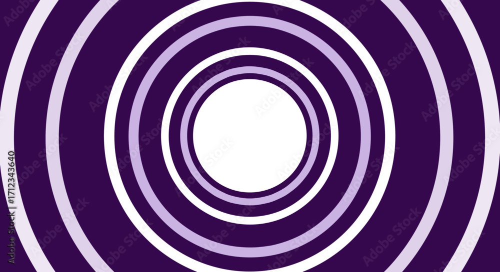 Poster abstract flat vector background with circular shapes in purple tones