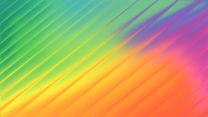 Diagonal Gradient Stripes Abstract Background With Green Orange Purple Colors image photo