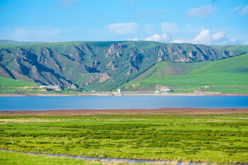 view of the sea from the mountain
