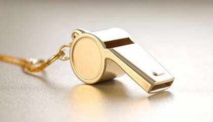 輝く笛が放つ存在感！ラグジュアリーなホイッスル