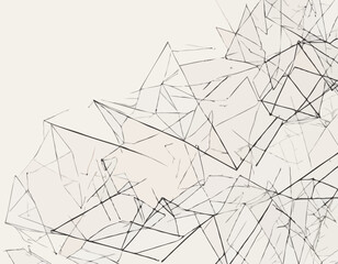 Minimalist Line Art Background with Geometric Shapes, Abstract Patterns, and Muted Colors for Modern Website Design and Subtle Texture Overlays.