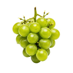 Luminous green grapes cluster highlighting freshness and organic vibrancy on dark background