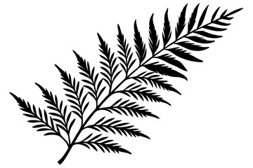 Naklejka premium black silhouette of a plant