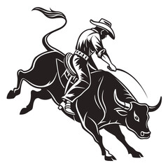 vector illustration of a bull