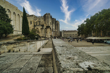 Obraz premium Papal Palace in Avignon (Palais des Papes), France