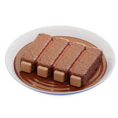 BBQ Ribs 3D Illustration