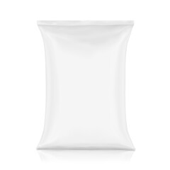 Woven sack bag bag mockups for chemical products and etc. High realistic. Vector illustration isolated on white background. Ready for use in presentation, promo, advertising. EPS10.
