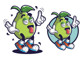 Guava fruit cartoon characters