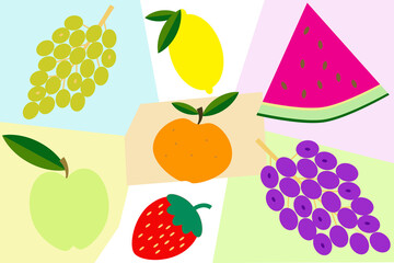 seamless pattern with fruits
