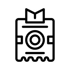 Icon Id Card With Style Outline