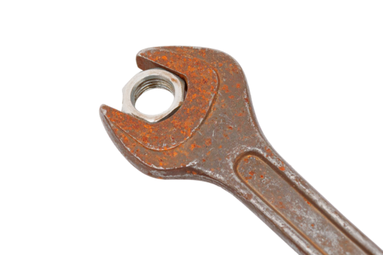 a rusty wrench