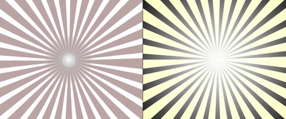 Vector colourful sun rays sunburst texture background.