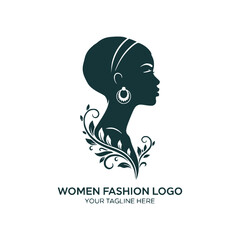 Vector logo design for women