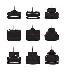 set of cakes