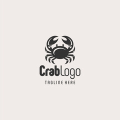 Iconic Black White Crab Branding