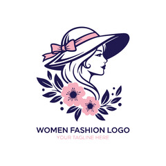 Beautiful Modern Woman Fashion Icon Vector Graphic Illustration