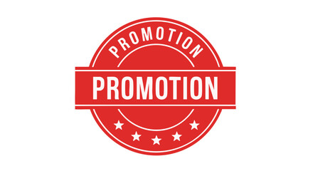 Obraz premium A red promotional badge with the word 