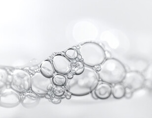 pearl necklace on white