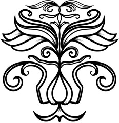 Decorative Abstract Flower Pattern