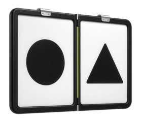 Foldable scoreboard with dry-erase surface for backyard sports