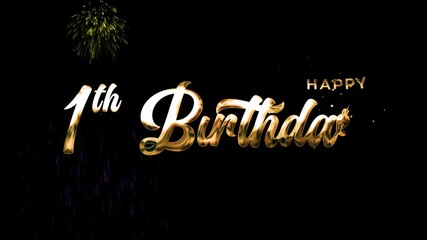Happy 1st Birthday Animation: Colorful, Festive Motion Graphics