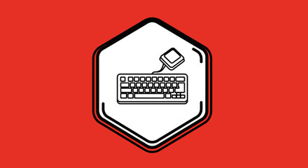 Keyboard and Mouse Computer Input Devices.