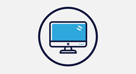 Computer Monitor Illustration.
