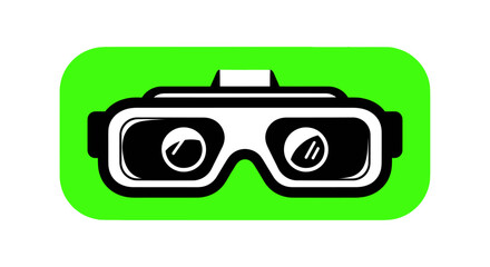 Virtual Reality Headset Device Glasses Technology.