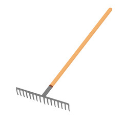 garden rake vector