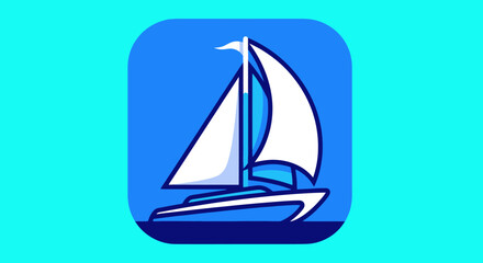 Sailboat on water nautical vessel sailing yacht.