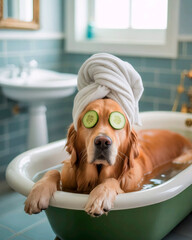 Dog Spa Day: Relaxing Bath Time
