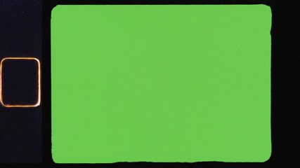 Super 8mm film strip overlay with green screen - Powered by Adobe