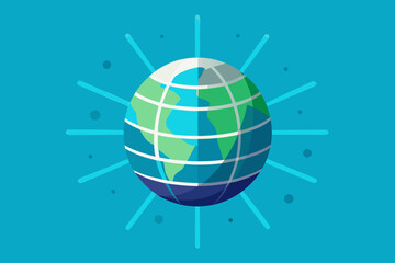 vector illustration of a colorful balloon