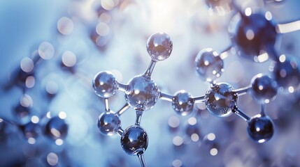 "152874 3D Illustration of Molecule Model: A High-Resolution, Scientifically Accurate Visualization for Academic Research, Pharmaceutical Development, and Educational Outreach – Crafted to Depict Mole