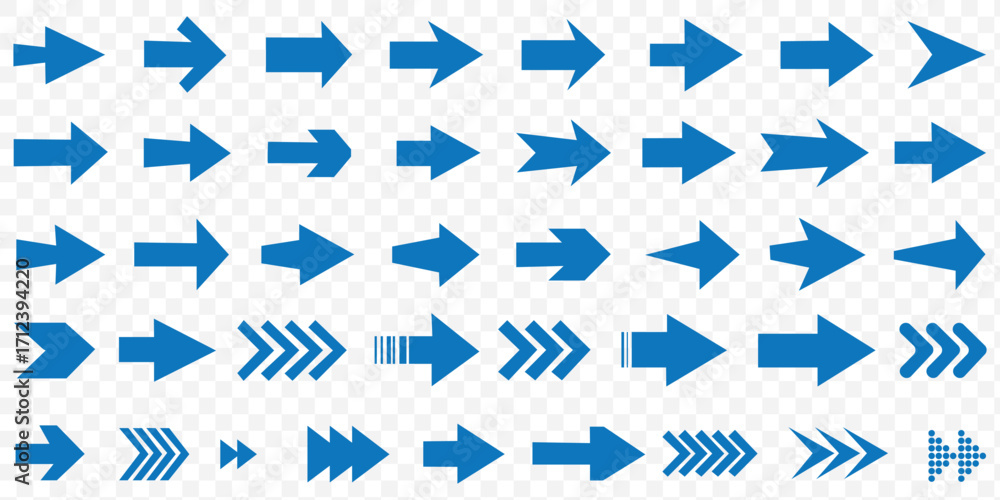 Poster arrow icon set. arrow. cursor. collection different arrow signs. black arrows icons. different curso