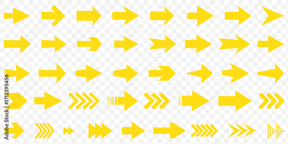 Poster arrow icon set. arrow. cursor. collection different arrow signs. black arrows icons. different curso