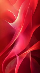Fototapeta premium Abstract background with red waves and light lines — design for creative projects, music album covers, or advertising banners.