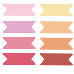 Obraz premium set of colorful ribbons