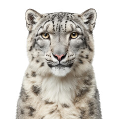 Fototapeta premium Majestic Snow Leopard Close-Up in Natural Habitat Showcasing Unique Features and Geographic Splendor