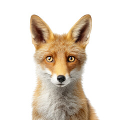 Fototapeta premium Stunning Close-up Portrait of a Fox with Expressive Eyes and Beautiful Fur in Vibrant and Natural Lighting