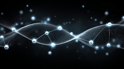 Digital data streams connecting abstract networks in gigapixel style modern technology virtual environment futuristic view