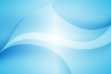 Fototapeta premium Abstract Blue Waves: A minimalist illustration of fluid, ethereal blue waves, creating a sense of calm, depth, and artistic elegance.
