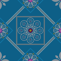 geometric seamless pattern vector design