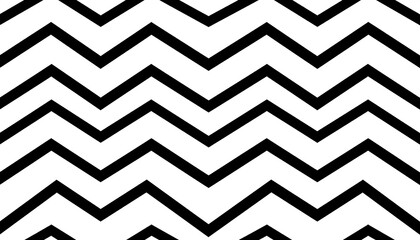 Simple black and white zigzag pattern